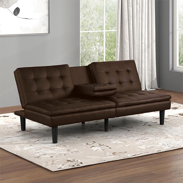 Eidsberg Futon Sofa Bed Orange, Grey, Brown, & Black - Imperial Furniture (Las Vegas, NV) - Multi Location