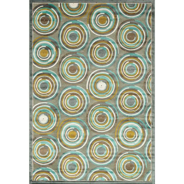 Atlas Rug Gray/ Aqua - Imperial Furniture (Las Vegas, NV) - Multi Location