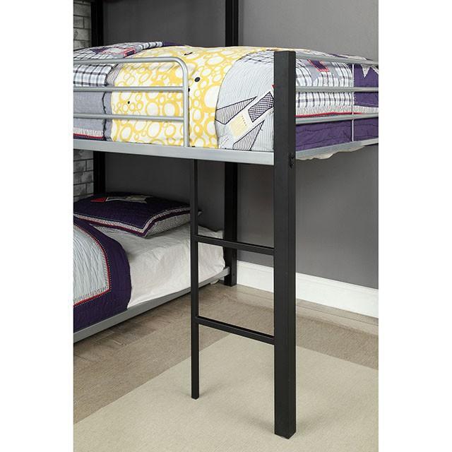 Aubrey Sand Black Twin Triple Decker Bed - Imperial Furniture (Las Vegas, NV) - Multi Location