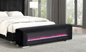 Elnath Bench w/ Visual Crystal Fireplace - Imperial Furniture (Las Vegas, NV) - Multi Location