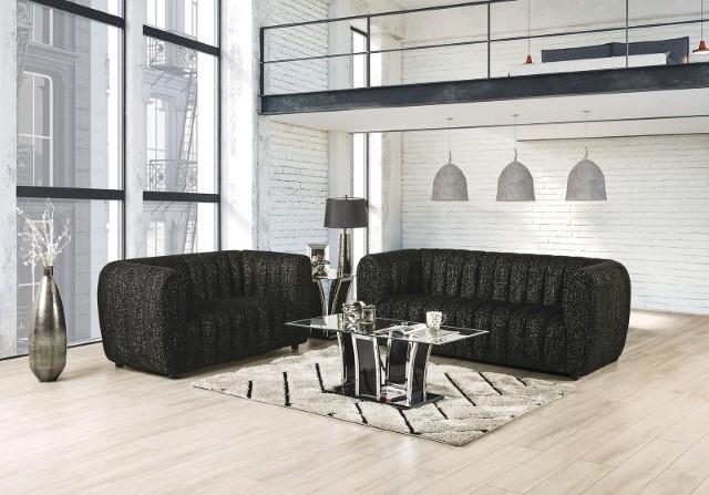 AVERSA Loveseat, Black, Gray, & White - Imperial Furniture (Las Vegas, NV) - Multi Location