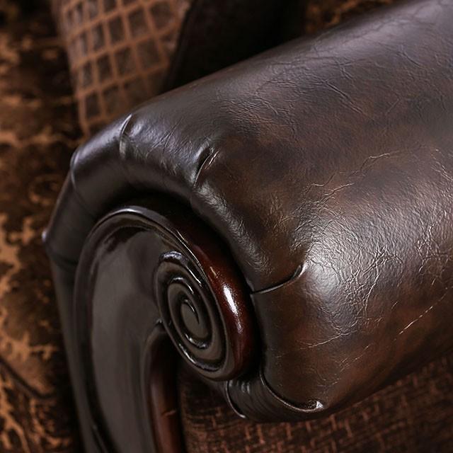 ELPIS Brown/Espresso Sofa - Imperial Furniture (Las Vegas, NV) - Multi Location