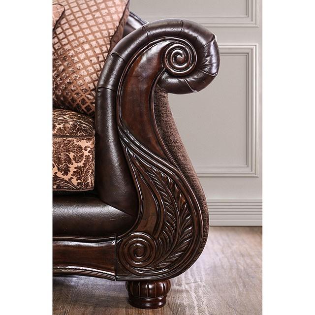 ELPIS Brown/Espresso Sofa - Imperial Furniture (Las Vegas, NV) - Multi Location
