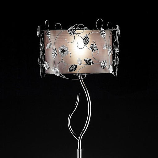 Elva Silver/Chrome Floor Lamp, Double Shade - Imperial Furniture (Las Vegas, NV) - Multi Location