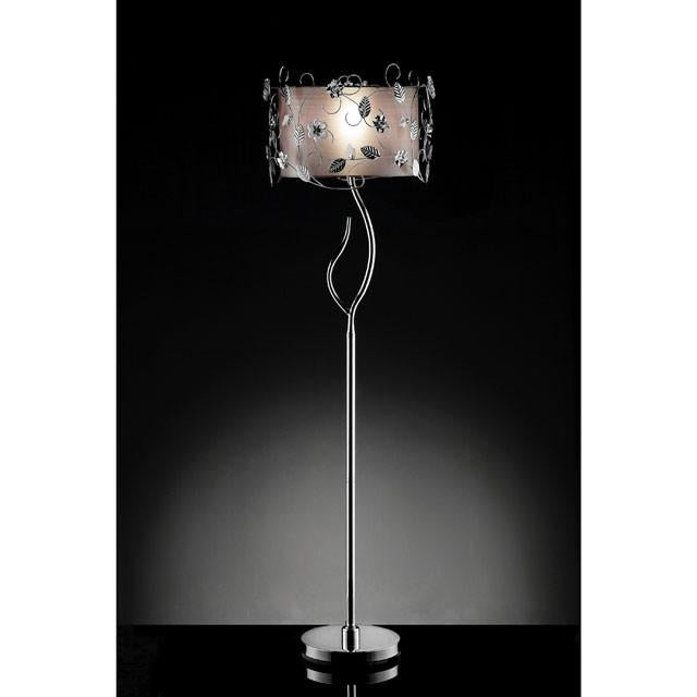 Elva Silver/Chrome Floor Lamp, Double Shade - Imperial Furniture (Las Vegas, NV) - Multi Location