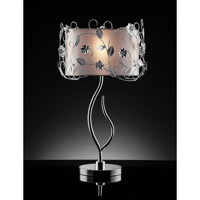 Elva Silver/Chrome Table Lamp, Double Shade - Imperial Furniture (Las Vegas, NV) - Multi Location
