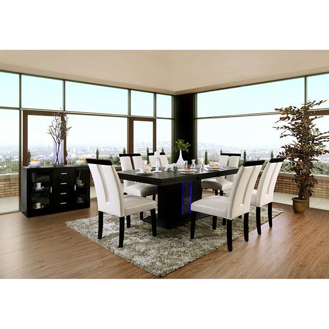 Evangeline Black/Beige Dining Table - Imperial Furniture (Las Vegas, NV) - Multi Location
