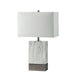 Faith White Marble/Silver 20"H White Marble Steel Table Lamp - Imperial Furniture (Las Vegas, NV) - Multi Location