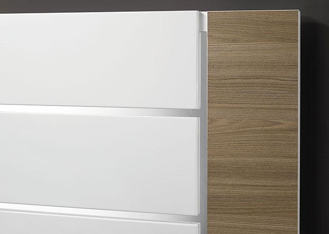 ERLANGEN Cal.King & E.King Bed, White/Natural - Imperial Furniture (Las Vegas, NV) - Multi Location