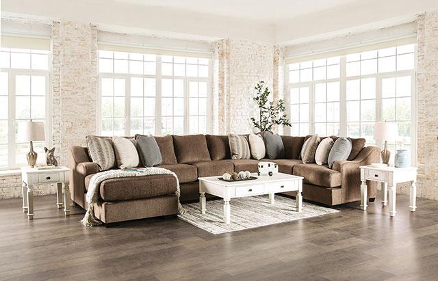 FARRINGDON Sectional, Brown - Imperial Furniture (Las Vegas, NV) - Multi Location