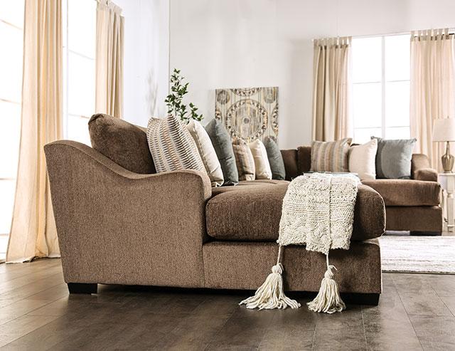 FARRINGDON Sectional, Brown - Imperial Furniture (Las Vegas, NV) - Multi Location