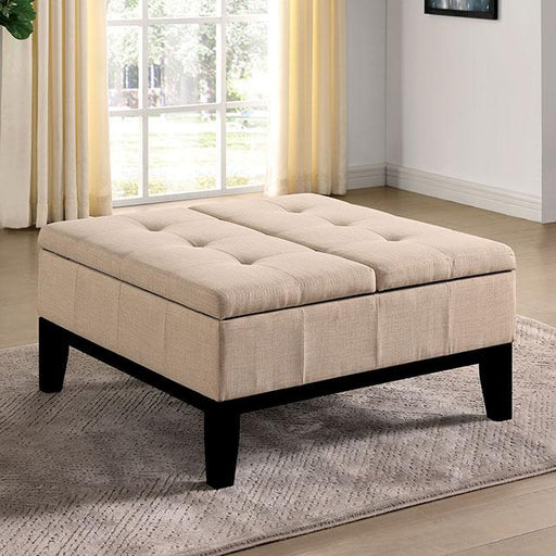 FAZIO Storage Ottoman, Beige - Imperial Furniture (Las Vegas, NV) - Multi Location