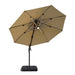 Fera 10 Ft Round Umbrella w/ LED Bulb + 37" Large Base - Imperial Furniture (Las Vegas, NV) - Multi Location