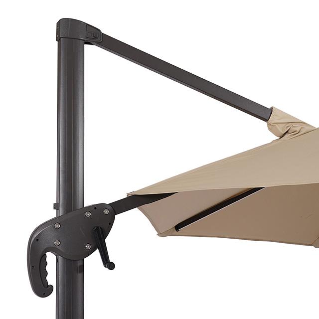 Fera 10 Ft Round Umbrella w/ LED Bulb + 37" Large Base - Imperial Furniture (Las Vegas, NV) - Multi Location