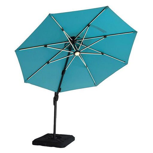 Fera 10 Ft Round Umbrella w/ LED Bulb + 37" Large Base - Imperial Furniture (Las Vegas, NV) - Multi Location