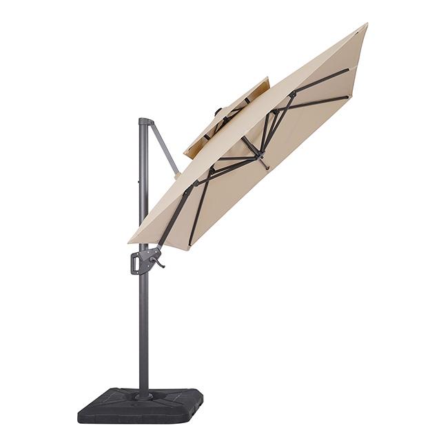 Fida 8 Ft Square Umbrella w/ Double Top + 37" Large Base - Imperial Furniture (Las Vegas, NV) - Multi Location