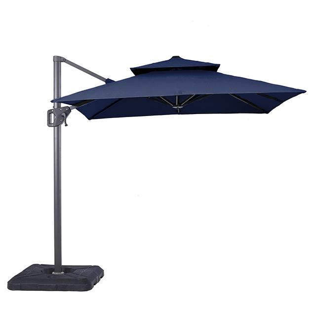 Fida 8 Ft Square Umbrella w/ Double Top + 37" Large Base - Imperial Furniture (Las Vegas, NV) - Multi Location
