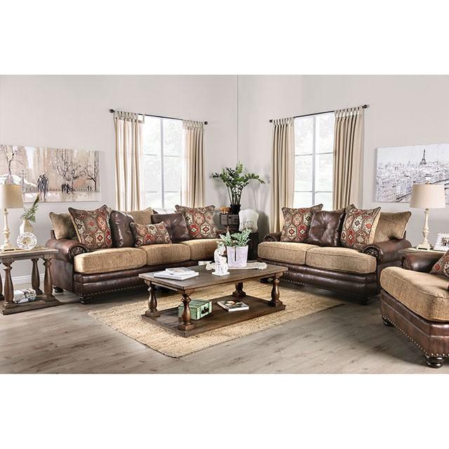 Fletcher Brown/Tan Sofa - Imperial Furniture (Las Vegas, NV) - Multi Location