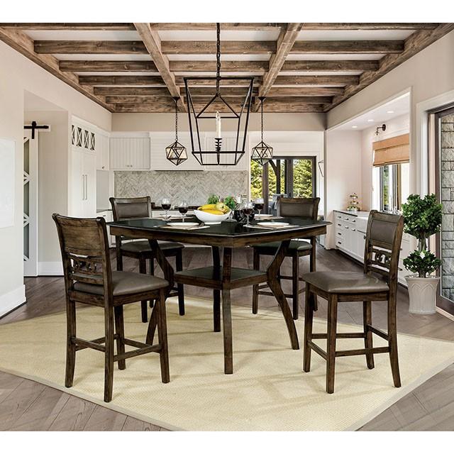 Flick Rustic Oak Counter Ht. Table - Imperial Furniture (Las Vegas, NV) - Multi Location