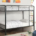 CLEMENT Black Metal Twin/Twin Bunk Bed - Imperial Furniture (Las Vegas, NV) - Multi Location