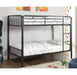 CLEMENT Black Metal Twin/Twin Bunk Bed - Imperial Furniture (Las Vegas, NV) - Multi Location