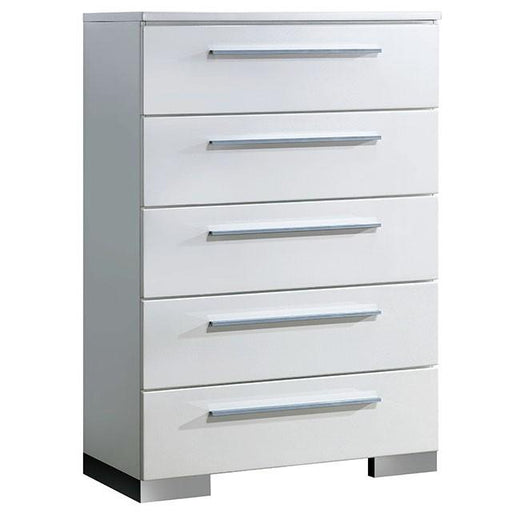 CLEMENTINE Glossy White Chest - Imperial Furniture (Las Vegas, NV) - Multi Location