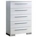 CLEMENTINE Glossy White Chest - Imperial Furniture (Las Vegas, NV) - Multi Location