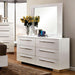 CLEMENTINE Glossy White Mirror - Imperial Furniture (Las Vegas, NV) - Multi Location