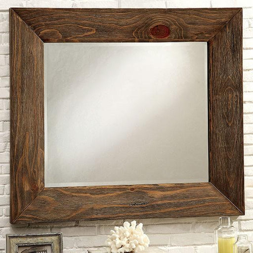 COIMBRA Rustic Natural Tone Mirror - Imperial Furniture (Las Vegas, NV) - Multi Location