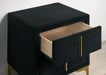 FLORIZEL Night Stand, Black - Imperial Furniture (Las Vegas, NV) - Multi Location