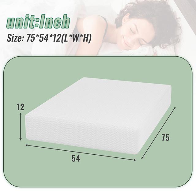 Coreopsis 12" Full Memory Foam Wave Comfort - Imperial Furniture (Las Vegas, NV) - Multi Location