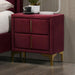 FLORIZEL Night Stand, Red - Imperial Furniture (Las Vegas, NV) - Multi Location