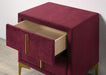 FLORIZEL Night Stand, Red - Imperial Furniture (Las Vegas, NV) - Multi Location