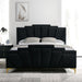 FLORIZEL Cal.King, E.King & Queen Bed, Black & Red - Imperial Furniture (Las Vegas, NV) - Multi Location