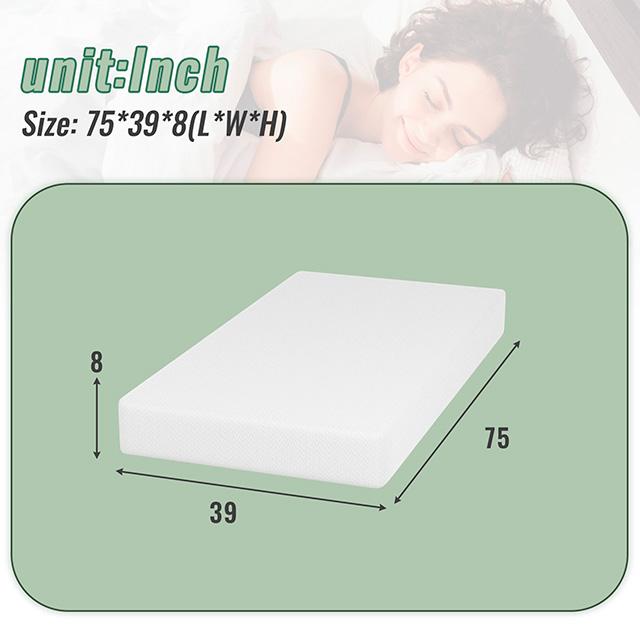 Coreopsis 8" Twin Memory Foam Wave Comfort - Imperial Furniture (Las Vegas, NV) - Multi Location