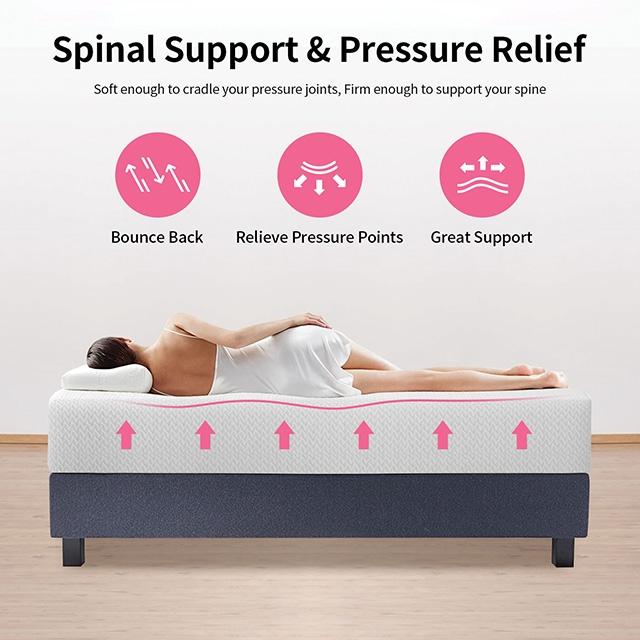 Forsythia 12" Twin Green Tea Gel Memory Foam - Imperial Furniture (Las Vegas, NV) - Multi Location