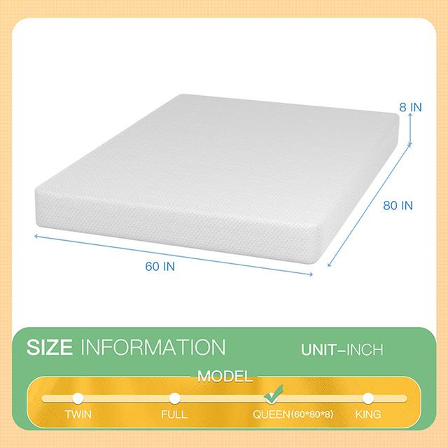 Forsythia 8" Queen Green Tea Gel Memory Foam - Imperial Furniture (Las Vegas, NV) - Multi Location