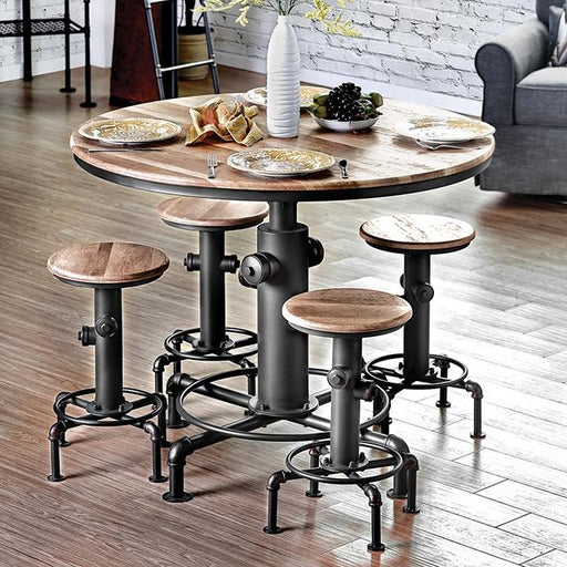 Foskey 5 Pc Counter Ht Table Set - Imperial Furniture (Las Vegas, NV) - Multi Location