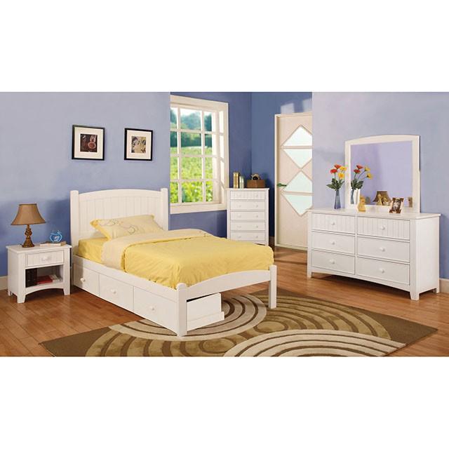 Omnus White Hutch - Imperial Furniture (Las Vegas, NV) - Multi Location