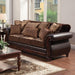 Franklin Dark Brown/Tan Sofa, Dark Brown - Imperial Furniture (Las Vegas, NV) - Multi Location