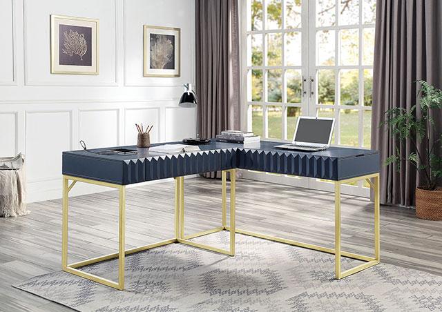 FREIBURG Corner Desk, Antique Blue - Imperial Furniture (Las Vegas, NV) - Multi Location