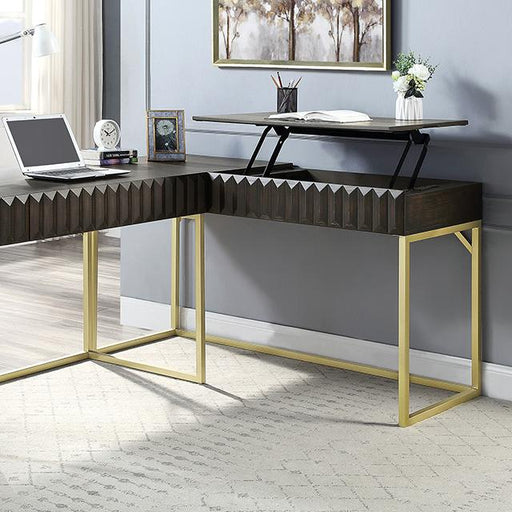 FREIBURG Corner Desk, Walnut - Imperial Furniture (Las Vegas, NV) - Multi Location
