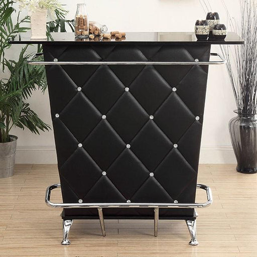 Fuero Black/Chrome Bar Table (K/D) - Imperial Furniture (Las Vegas, NV) - Multi Location