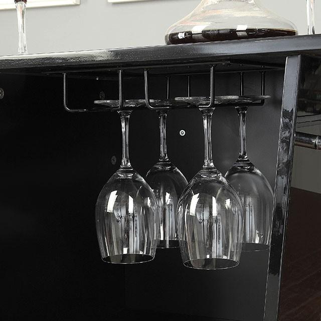 Fuero Black/Chrome Bar Table (K/D) - Imperial Furniture (Las Vegas, NV) - Multi Location