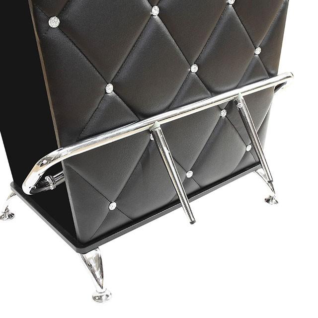 Fuero Black/Chrome Bar Table (K/D) - Imperial Furniture (Las Vegas, NV) - Multi Location