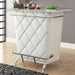 Fuero White/Chrome Bar Table (K/D) - Imperial Furniture (Las Vegas, NV) - Multi Location