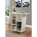 Fuero White/Chrome Bar Table (K/D) - Imperial Furniture (Las Vegas, NV) - Multi Location