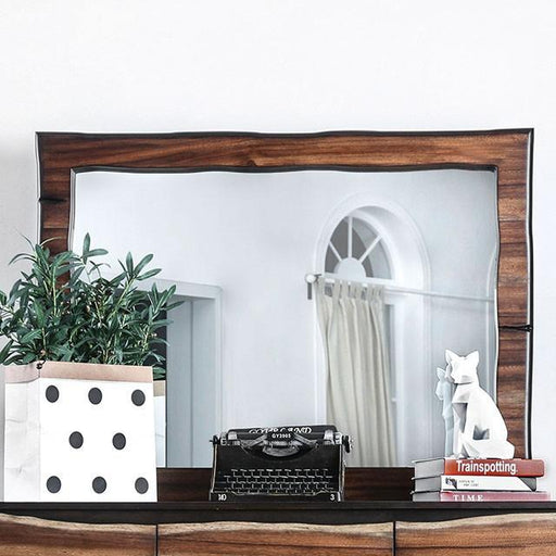 Fulton Dark Oak/Dark Walnut Mirror - Imperial Furniture (Las Vegas, NV) - Multi Location