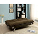 GALLAGHER Dark Brown/Chrome Futon Sofa w/ Bluetooth Speaker, Brown - Imperial Furniture (Las Vegas, NV) - Multi Location