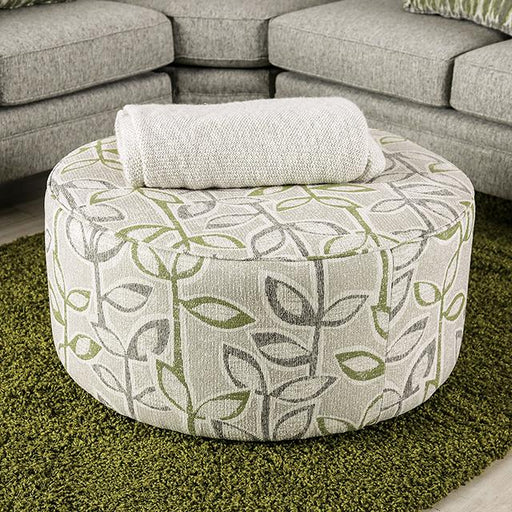 GARDNER Ottoman, Gray/Green - Imperial Furniture (Las Vegas, NV) - Multi Location